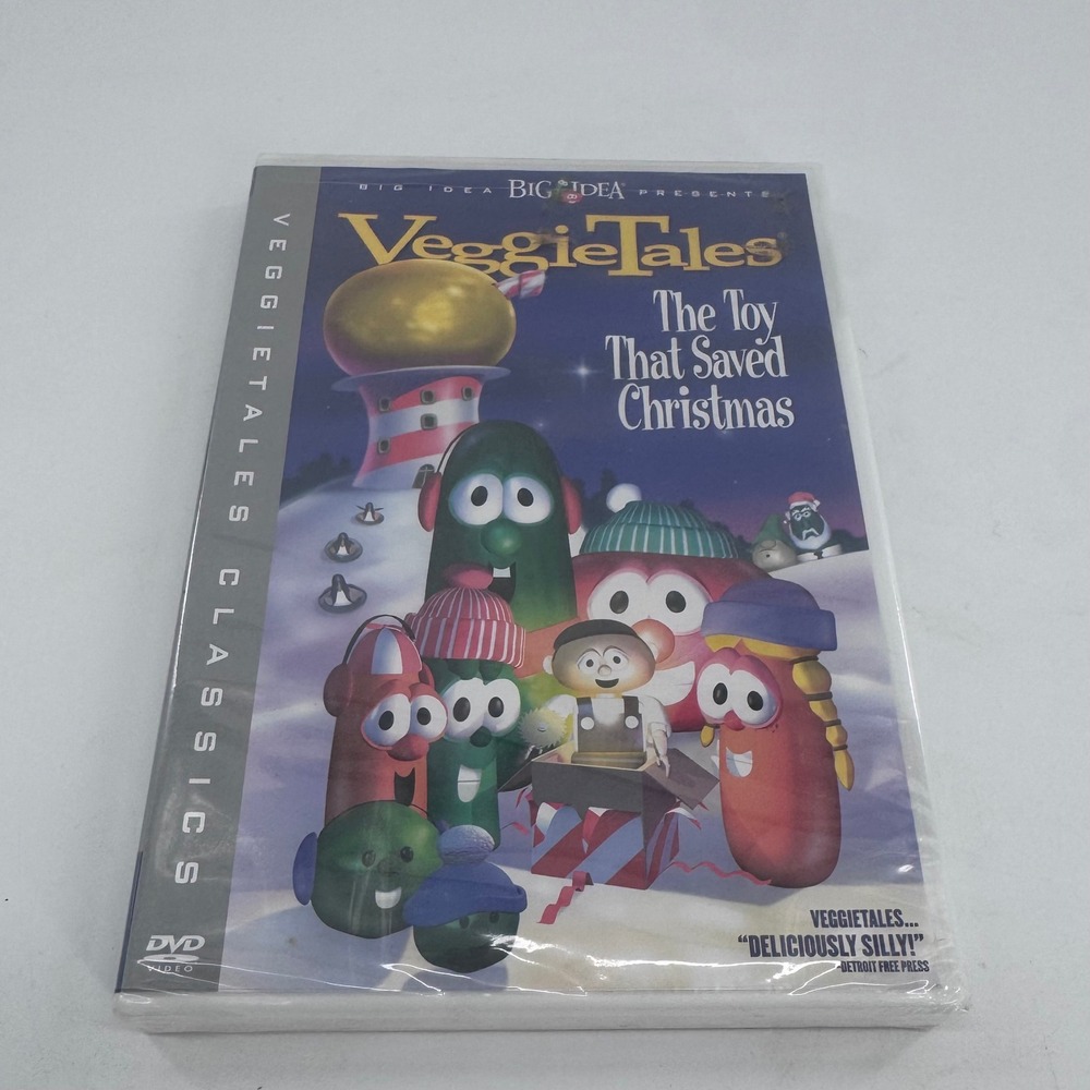 Big Idea VeggieTales The Toy That Saved Christmas DVD Kids Holiday NIP New